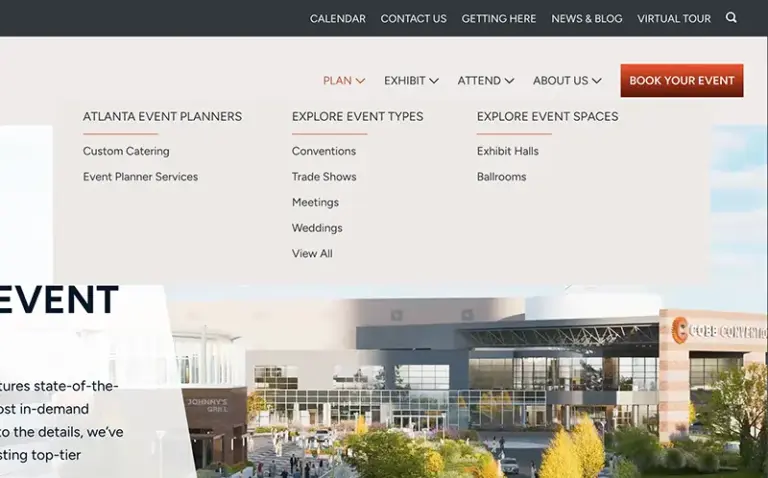 CobbConventionCenter menu