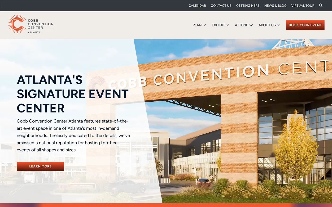 Cobb Convention Center Atlanta Web Design