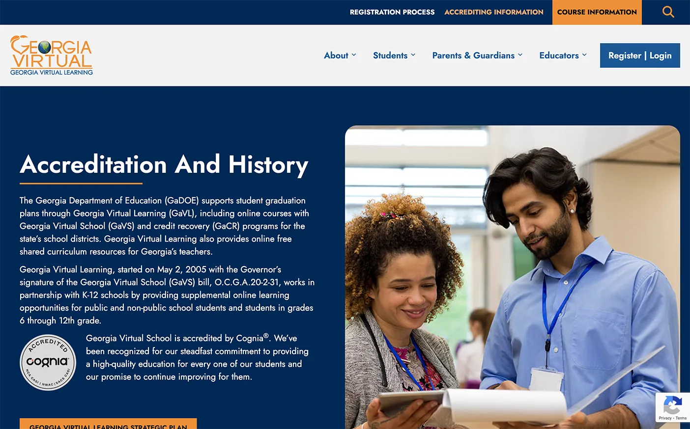 gavirtuallearning.org accrediting information Clockwork Portfolio