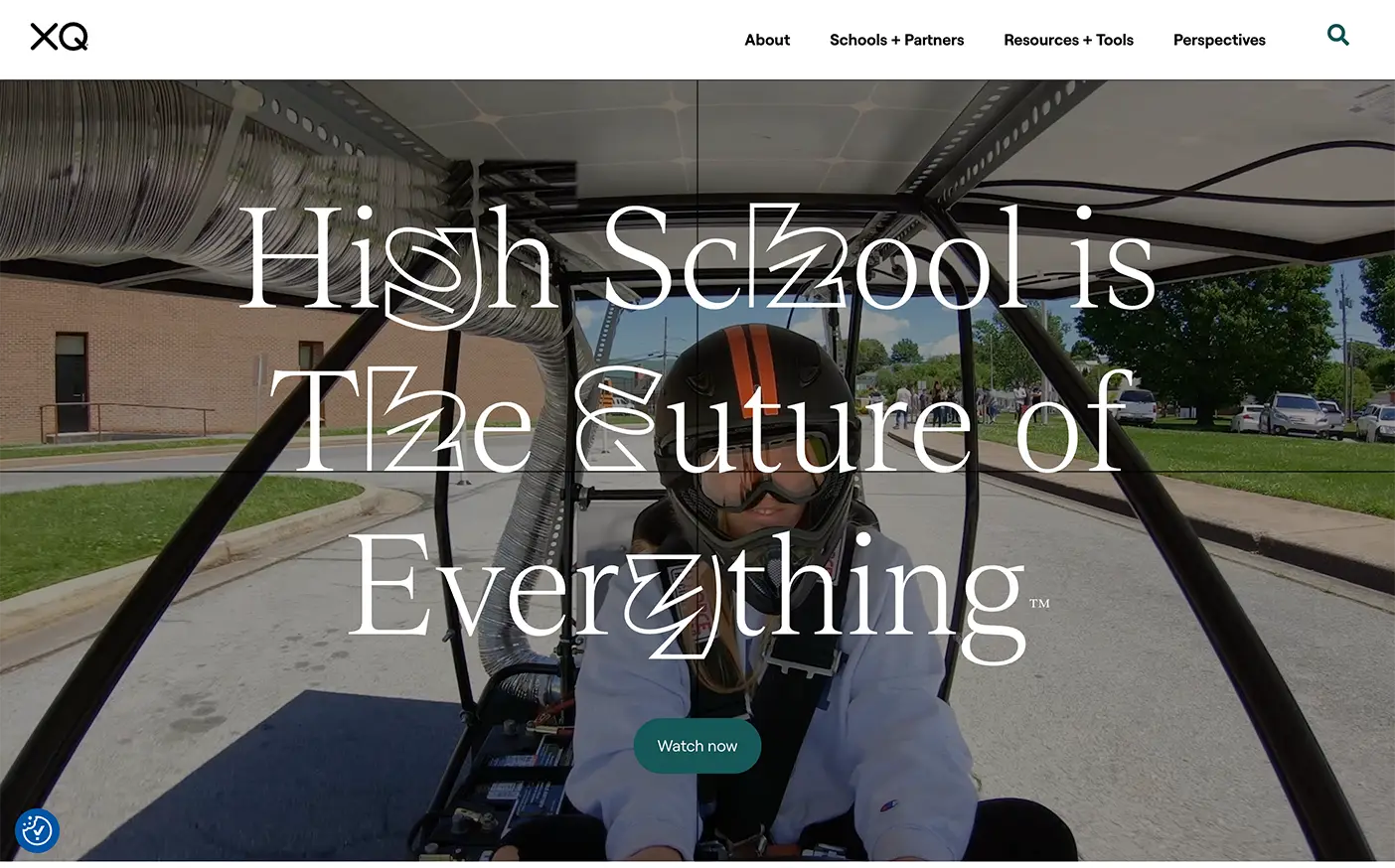 XQ Super School homepage rebuilt in Elementor