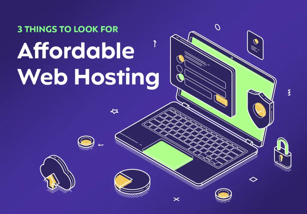 Computer Showing Affordable Hosting Options