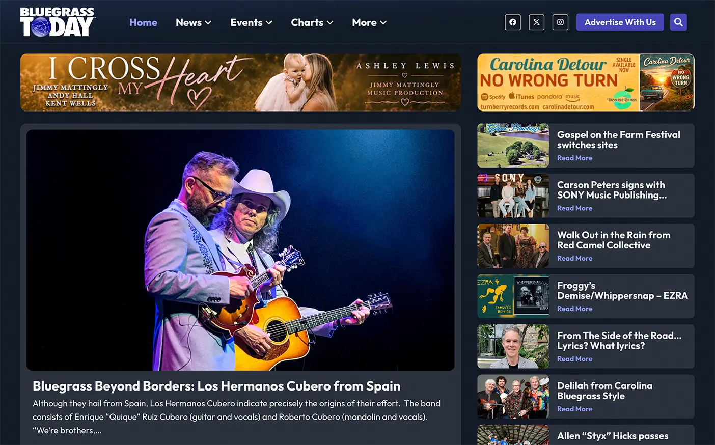 Bluegrass Today Website Design